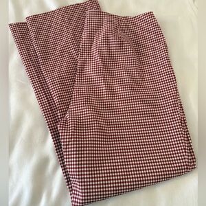 Red and White Checkered Pants Karen Kane size 12
